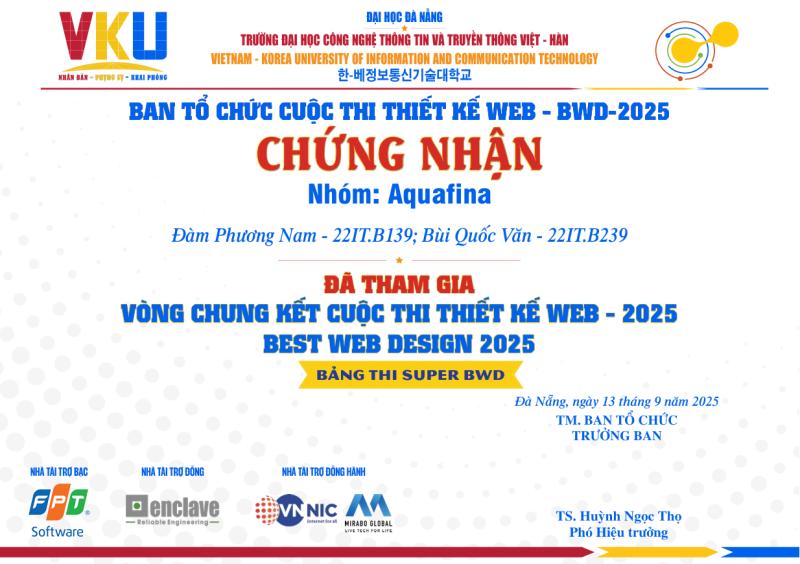 Quán quân VKU IT Festival