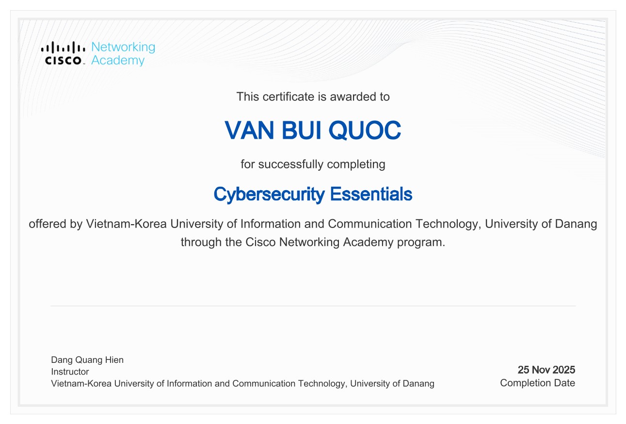 Cyber Security Essentials